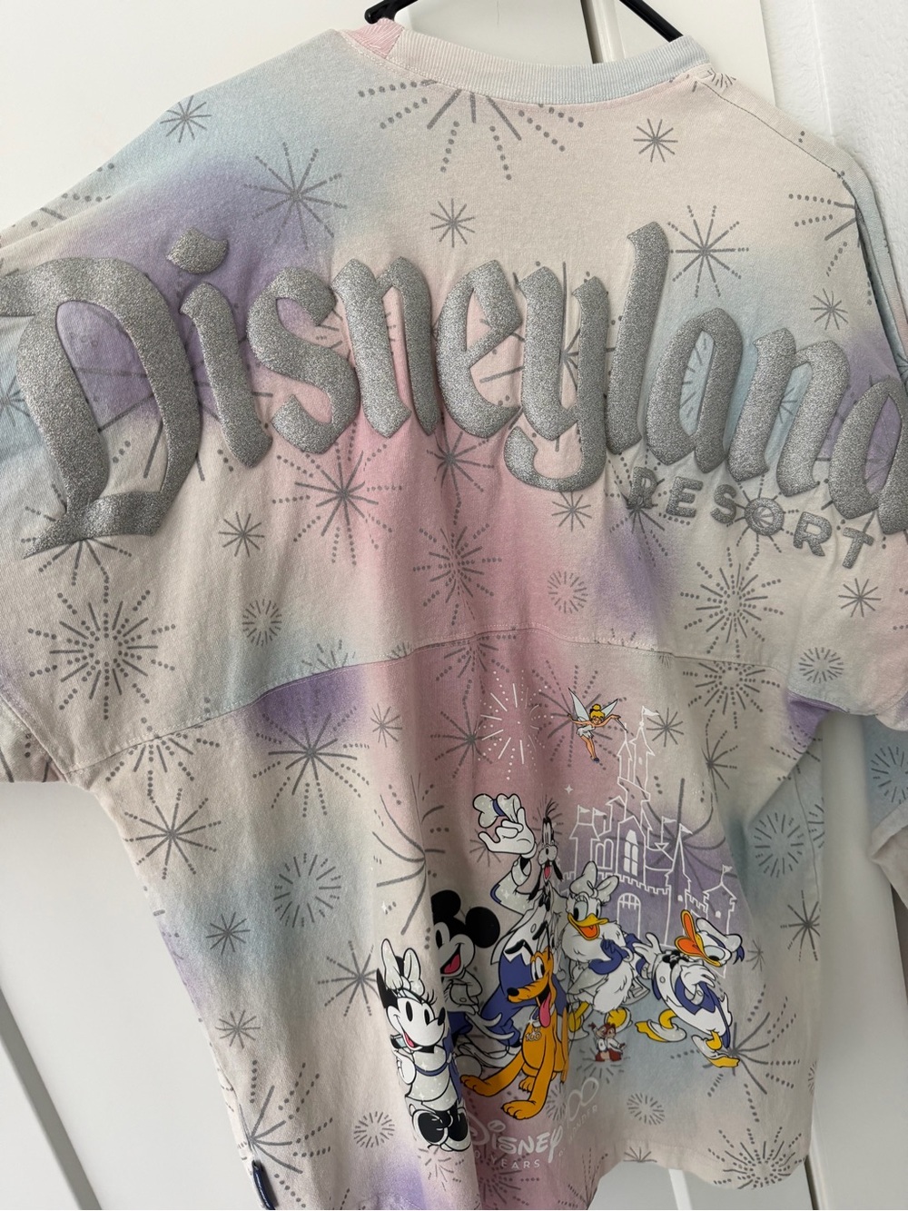 Disney Pastel Tie-Dye Sweatshirt with Classic Characters